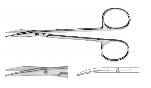 Стівенс ножиці для сухожилля вигнуті тупі 125 мм